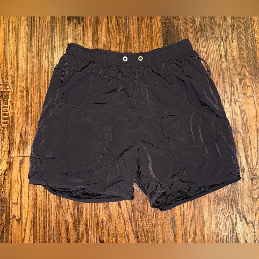 Kith Black Active Wear Lined Nylon Swim Shorts Size Small SS23